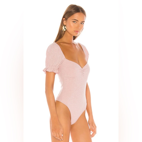 Privacy Please Olive Bodysuit in Pink Lemonade NWT Women’s Size XS - Picture 2 of 13
